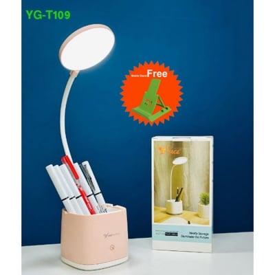 Picture of YAGE YG-T109 Table Lamp Pen Holder Desk Lamp Rechargeable USB Reading LED Table light Night Light By Gadget Mix -Multicolor