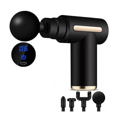 Picture of Body Massage Gun primarily used to relieve muscle pain, fatigue, post-exercise tension, and improve blood circulation -Multicolor