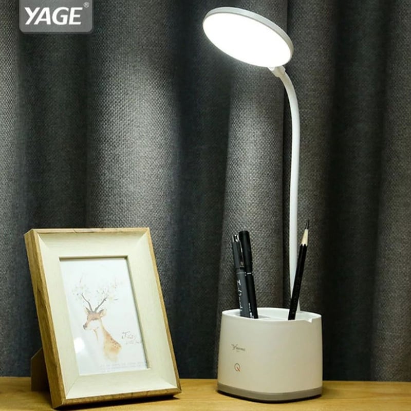 Picture of YAGE YG-T109 Table Lamp Pen Holder Desk Lamp Rechargeable USB Reading LED Table light Night Light By Gadget Mix -Multicolor