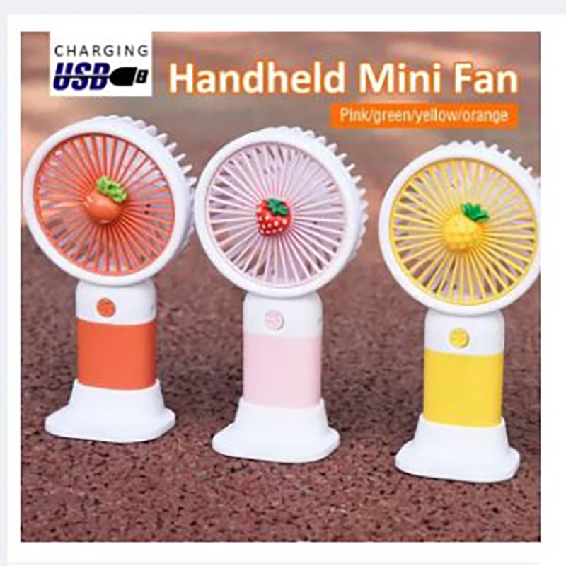 Picture of Portable Mini Fan USB Rechargeable Fan Handheld Portable Fan Cooling Fan Cute Cooling Face Fan