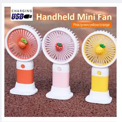 Picture of Portable Mini Fan USB Rechargeable Fan Handheld Portable Fan Cooling Fan Cute Cooling Face Fan