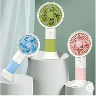 Picture of Portable Mini Fan USB Rechargeable Fan Handheld Portable Fan Cooling Fan Cute Cooling Face Fan