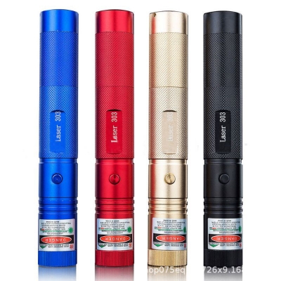 Picture of USB-Rechargeable-Wireless-Long-Range (20 Miles) High-Beam-Super-Bright-Green-Laser-Pointer-303 -Multicolor