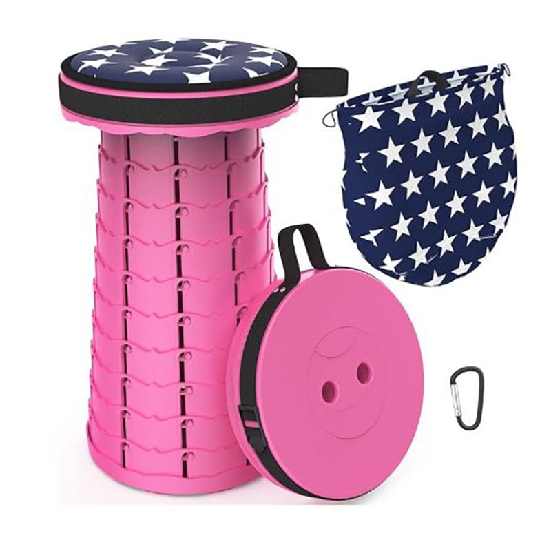 Picture of Outdoor Rainbow Folding Stool Portable Chair Adjustable Rainbow Retractable Stool Fishing Retractable Folding Stool Furniture.
