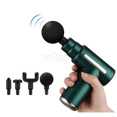 Picture of Body Massage Gun primarily used to relieve muscle pain, fatigue, post-exercise tension, and improve blood circulation -Multicolor