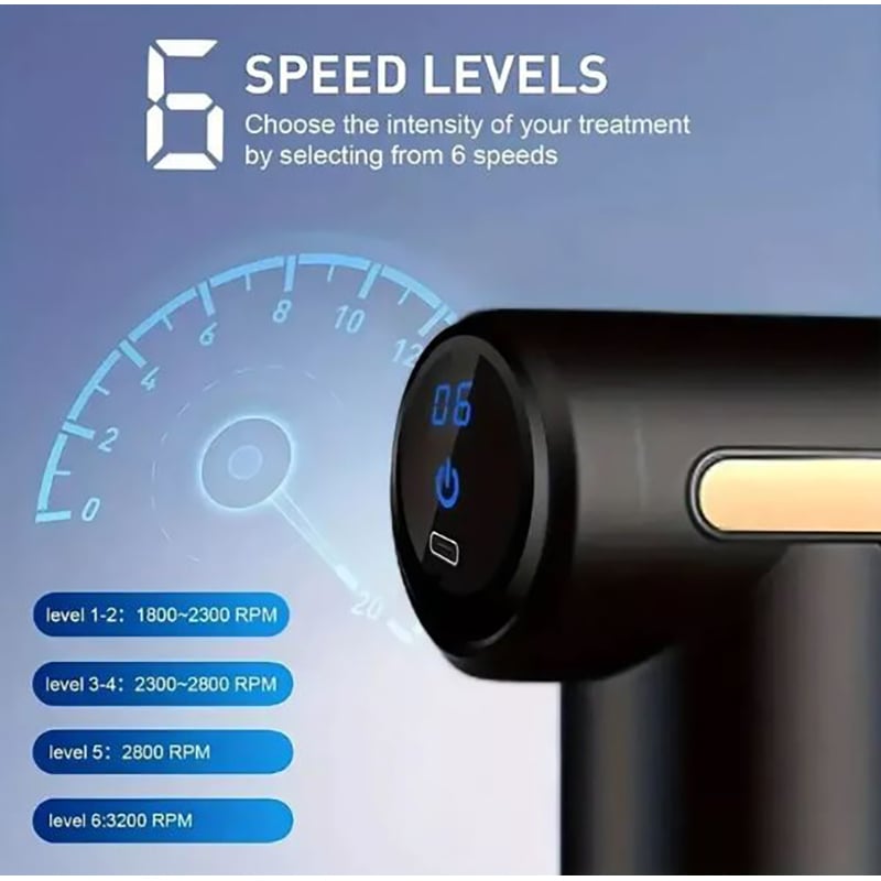 Picture of Powerful Handheld Massage Gun for Deep Tissue Relief - Compact & Elegant Design-Multicolor