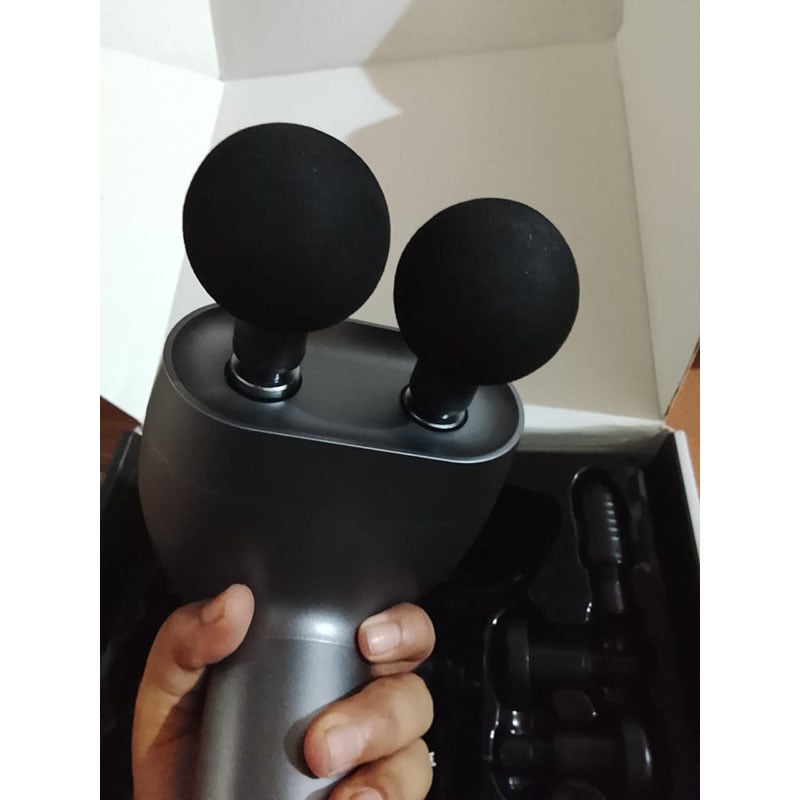 Picture of BLUE IDEA BLD 922 Dual Head Electric Massager with Infrared Heat - Full Body Handheld Deep Tissue Massage for Muscle Pain Relief