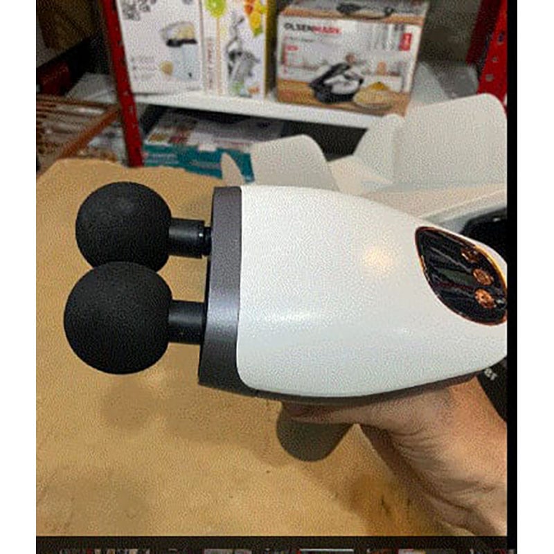 Picture of BLUE IDEA BLD 922 Dual Head Electric Massager with Infrared Heat - Full Body Handheld Deep Tissue Massage for Muscle Pain Relief