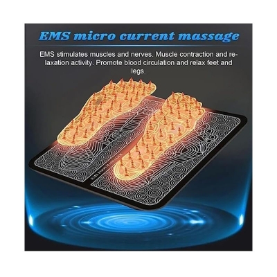 Picture of EMS Foot Massager with Remote control Electric Relaxation Machine for Legs Pain Relief Device.