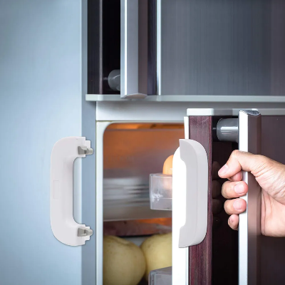 Picture of Child Safety Locks Home Refrigerator Lock for Kids Security Protection Baby Anti-Pinch Hand Refrigerators Door Dedicated Buckles