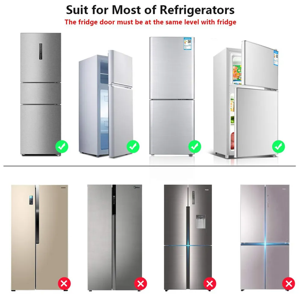 Picture of Child Safety Locks Home Refrigerator Lock for Kids Security Protection Baby Anti-Pinch Hand Refrigerators Door Dedicated Buckles