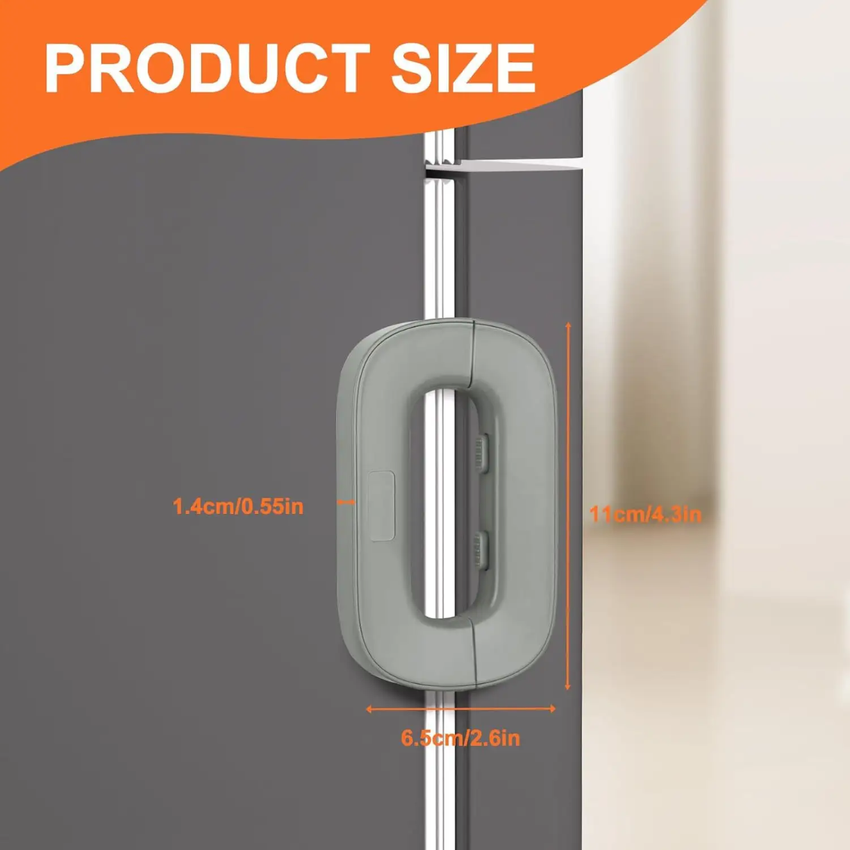Picture of Child Safety Locks Home Refrigerator Lock for Kids Security Protection Baby Anti-Pinch Hand Refrigerators Door Dedicated Buckles
