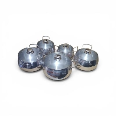 Picture of KIAM Classic 10 in 1 Cookware Set( Inducation Bottom )-SILVER