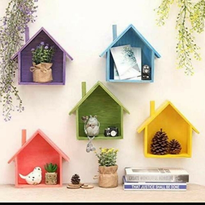 Picture of 5 pcs house hanging shape decorative rack