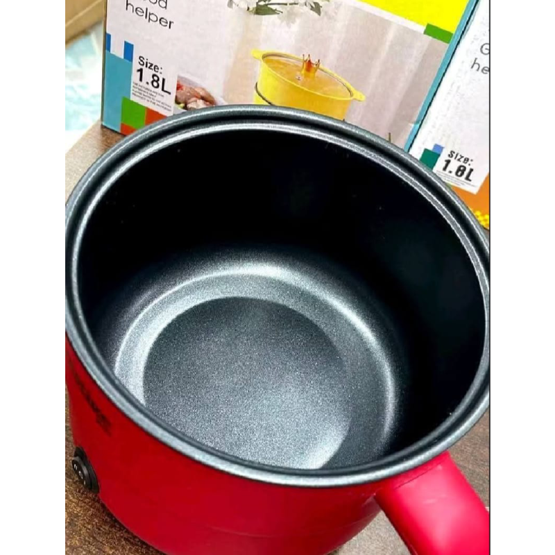 Picture of Prestige Mini Multicooker Non stick Coated inner pot Portable Electric Multicooker Cooking Pot With Steamer and Multipurpose 2 Liter 