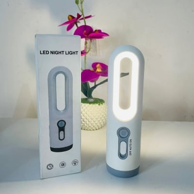 Picture of Rechargeable LED Night Light Motion Sensor Light 2-in-1 Portable-Warm White