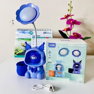 Picture of 3 in1 Rechargeable Table Lamp Adjustable LED Desk Light for Study Office and Bedside Use (Multicolor)-Multicolor