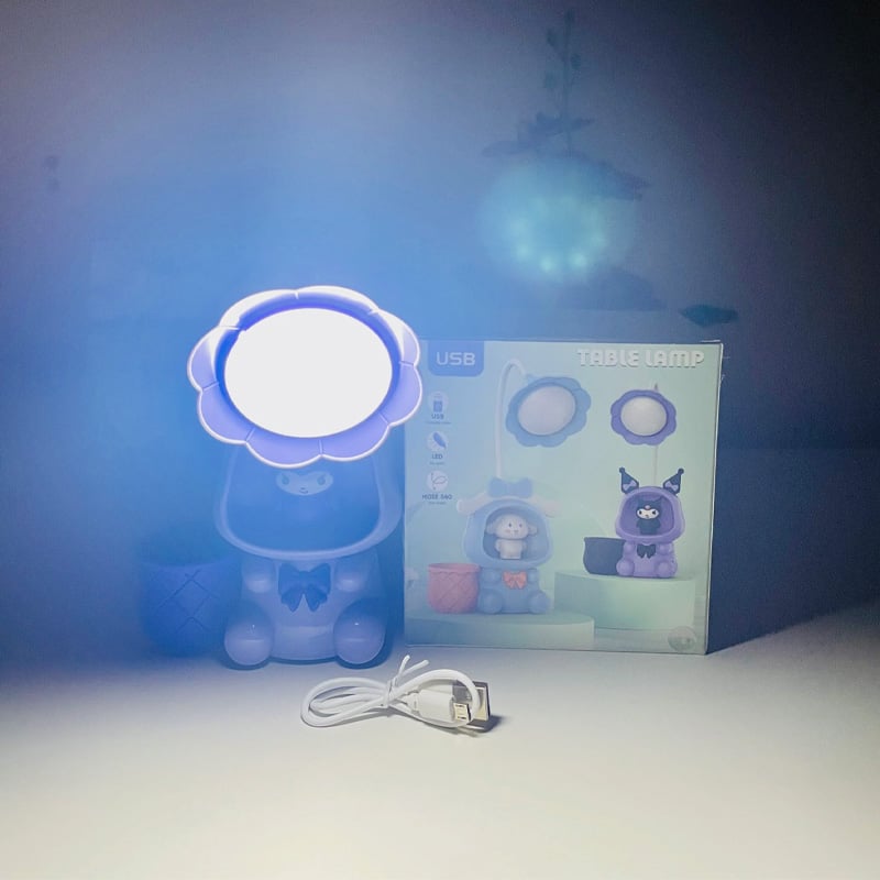 Picture of 3 in1 Rechargeable Table Lamp Adjustable LED Desk Light for Study Office and Bedside Use (Multicolor)-Multicolor