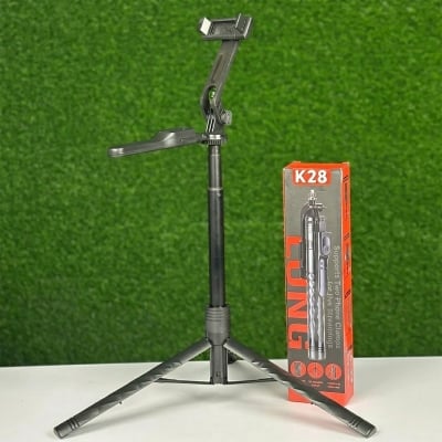 Picture of K28 360 Degree Rotation Selfie Stick Tripod – 5 foot – Black