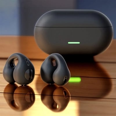 Picture of T75 Ear Mounted Bone Conduction TWS Bluetooth Headset – Black