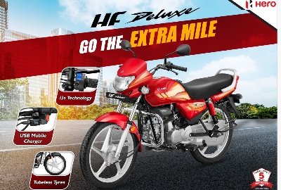 Picture of Hero HF Deluxe Tubeless Refree 100 CC