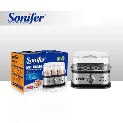 Picture of Sonifer SF-1510 New Home Use Electric Rapid Egg Cooker Automatic Housing Boiled Steamer Household Plastic Egg Boiler