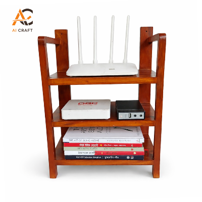 Picture of Wooden Wall Mounted Rauter, Onu, Mini UPS Stand - 3 Layer