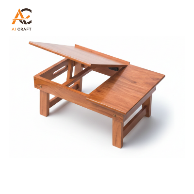Picture of 2-Part Wooden laptop Table (Multi-Purpose)