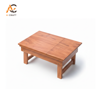 Picture of 2-Part Wooden laptop Table (Multi-Purpose)