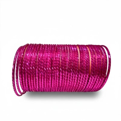 Picture of Gorgeous Metal Bangles Green Set Churi for Women 28 Size