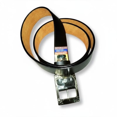Picture of Black leather belt for men Apax