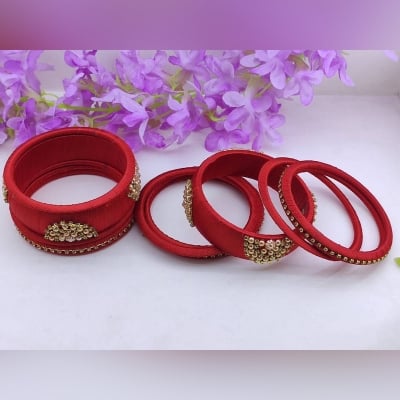 Picture of Gorgeous Party Wear Set Churi for Women,Joypuri Bangle Churi Red No Ratings26 Size