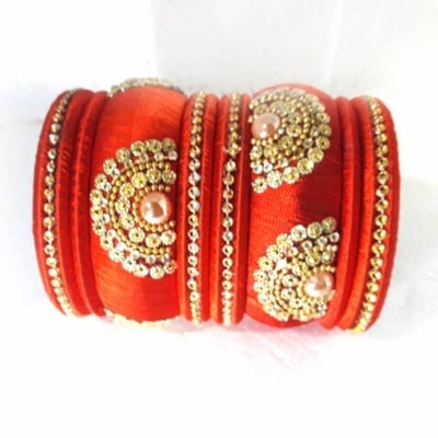 Picture of Indian Kundun Work Churi-Red 26/28