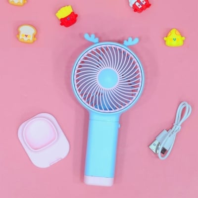 Picture of Handheld Portable Mini Fan YM88153 USB Rechargeable 500mAh Pocket Fan Compact Cooling Fan for Travel Makeup Outdoor