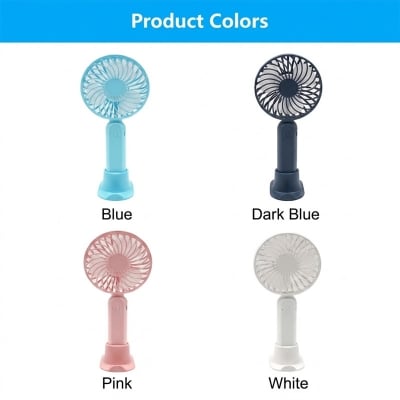 Picture of Rechargeable Mini Fan Eternal Classics Portable Handheld USB Fan 1200mAh 3 Speed Compact Cooling Fan