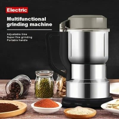 Picture of 1200W Electric Grinder Spice Coffee Herb Grain Nut Grinder 400g Stainless Steel High Speed Powder Machine