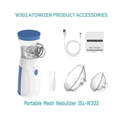 Picture of Portable Mesh Nebulizer JSL-W302 – Non-Rechargeable Ultrasonic Nebulizer | Silent Breathing Machine for Kids & Adults