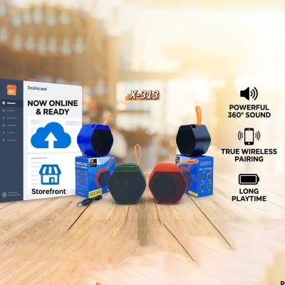 Picture of X-313 Portable Wireless Bluetooth Speaker | Low-Cost Mini Portable Speaker with Powerful Sound | Compact Travel Bluetooth Audio Device