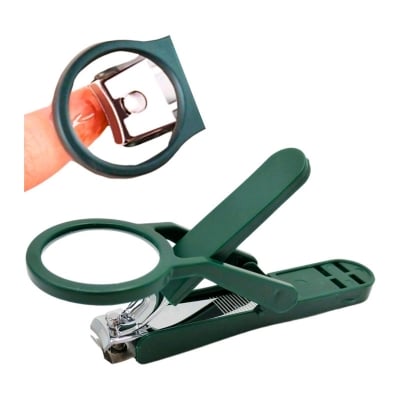 Picture of Magnifying Nail Cutter with Built-in Magnifier Stainless Steel Nail Clipper Precision Nail Trimmer for Seniors Adults and Kids