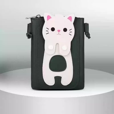 Picture of Women's Crossbody Mobile Phone Bag PU Leather Sling Bag Ladies Shoulder Phone Pouch Wallet Bag