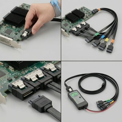 Picture of Standard SATA Data Cable 6Gbps High Speed SATA III Cable for HDD SSD DVD Drive PC Computer, SATA Data Cable, SATA III Cable, 6Gbps SATA Cable, SSD Cable, HDD Cable, Hard Drive Cable, SATA Cable for PC, Computer Data Cable, Serial ATA Cable, DVD Drive Cable