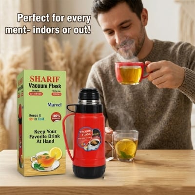 Picture of Sharif Vacuum Flask 1000ml (SH-VF920) – Double Wall Insulated Hot & Cold Water Flask, 1 Litre hot and cold water flask, Sharif flask Dream Cart BD, Premium quality travel flask