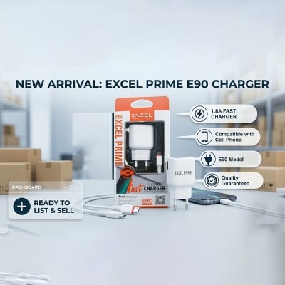 Picture of Excel Prime E90 Micro USB 1.8A Fast Charger | High Speed 1.8A USB Wall Charger Adapter for Android Devices | Safe & Durable Mobile Charging Solution