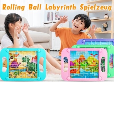 Picture of 3D Educational Baby Balance Ball Board Puzzle Maze Game Brain Development Toy for Kids Logical Thinking STEM Learning Game