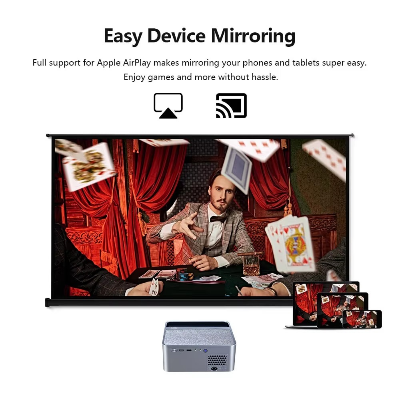 Picture of AUN A45 Pro Projector Android Google Netflix Licensed Native Full HD 1080P Portable Home Theater 3D MINI Smart Projector HDR