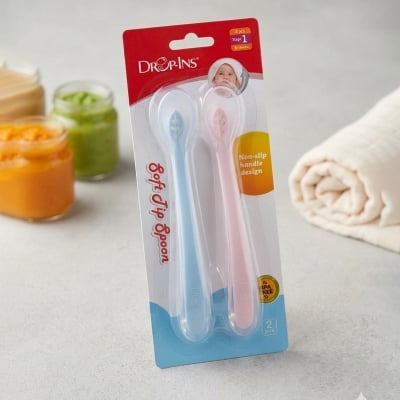 Picture of Baby Silicone Feeding Flatware Spoon 2 Pcs Set