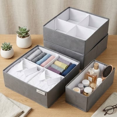 Picture of Storage Bag & Box (Two Big Size Box & One Small Size Box with two Compartments)-15204