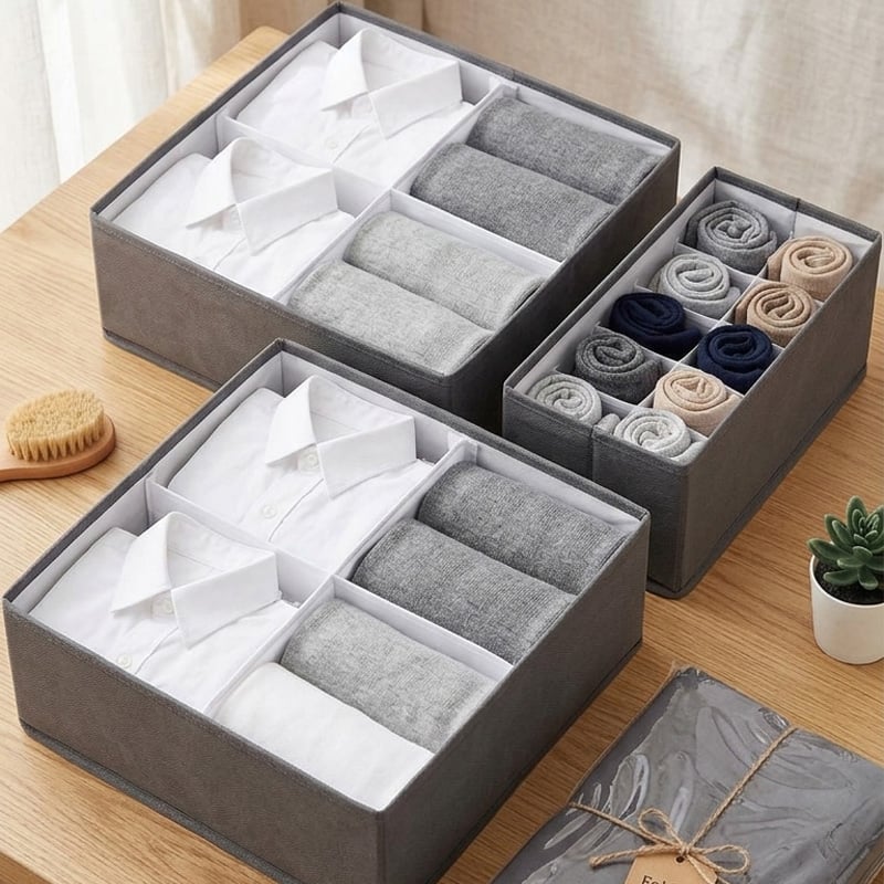Picture of Storage Bag & Box (Two Big Size Box & One Small Size Box with two Compartments)-15204