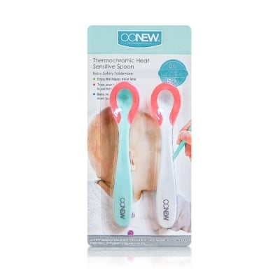 Picture of Baby Silicone Feeding Flatware Spoon 2 Pcs Set