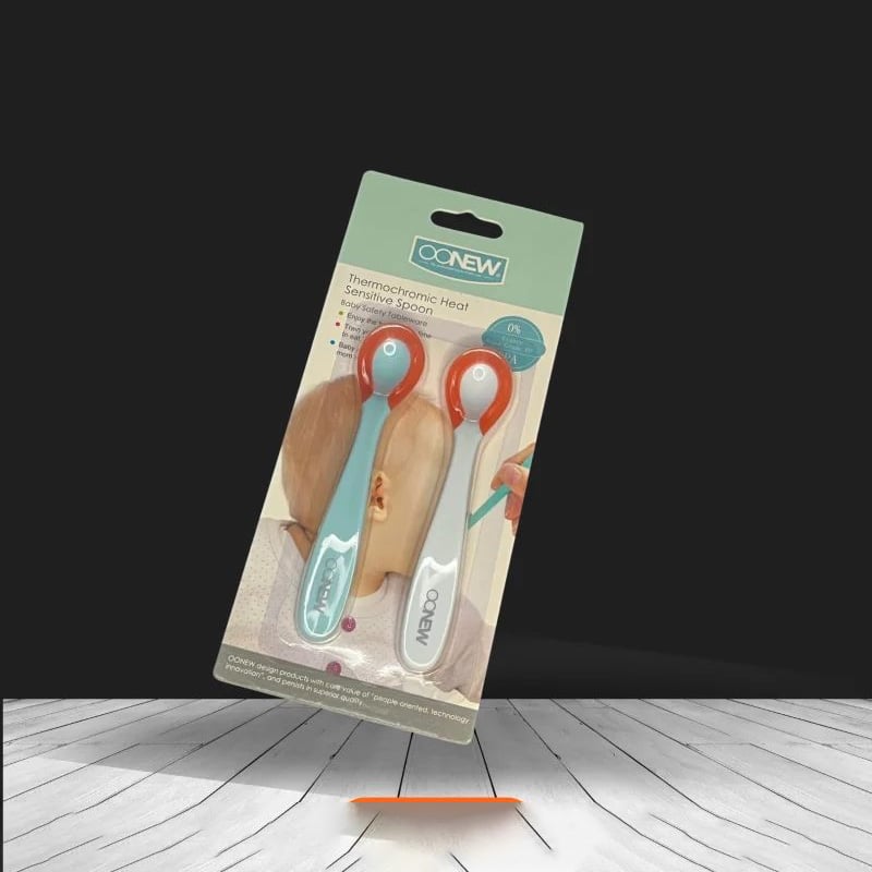 Picture of Baby Silicone Feeding Flatware Spoon 2 Pcs Set